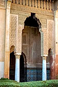 Marrakech - Medina meridionale, Tombe Saadiane, Qubba di Lalla Mas'uda - la loggia est.